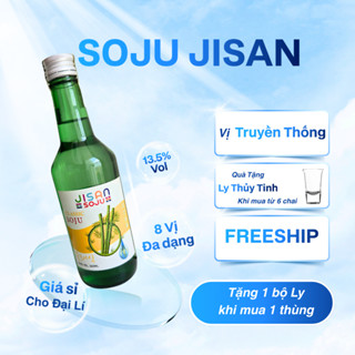 [Voucher] Soju Hàn Quốc 360ml, tặng bộ ly thủy tinh khi mua 1 thùng, nước ép hoa quả lên men