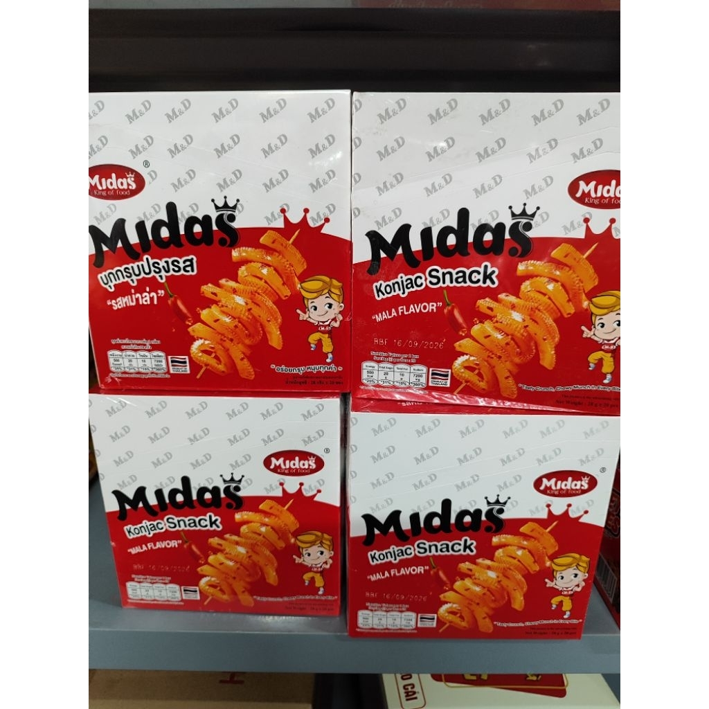 (tặng 2 gói snack) hộp 20 gói konjac Midas