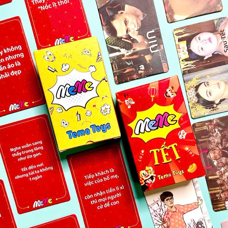 Bộ bài Meme boardgame học đường hài hước chơi tết nhóm cùng bạn bè, gia đình
