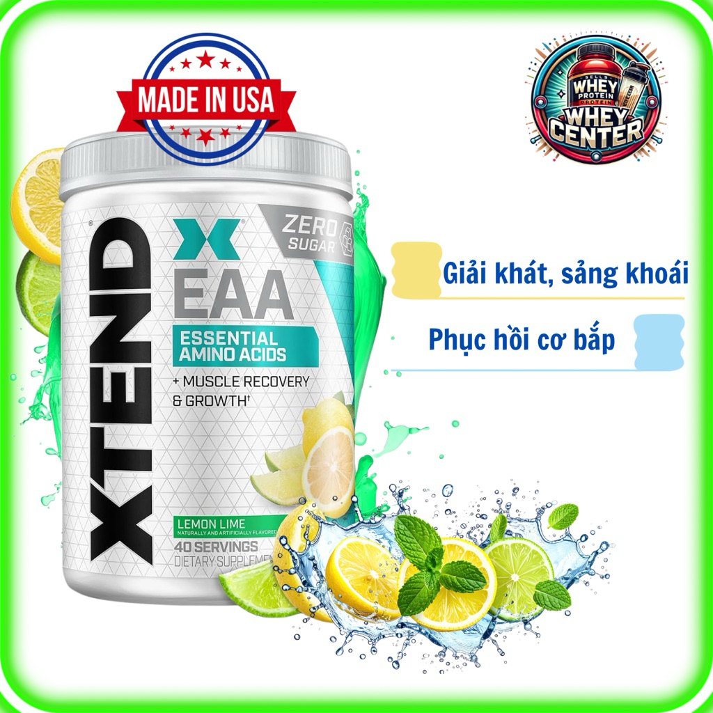 Xtend EAA | Bột bổ sung Eaa, Bcaa dùng trong tập, hỗ trợ phục hồi cơ bắp cho người tập thể thao, thể