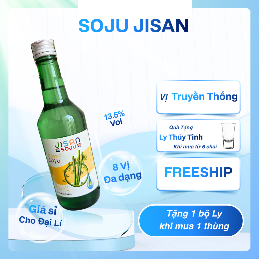 Soju Jeju Hàn Quốc chai 360ml 13,5%, có giao Hỏa Tốc