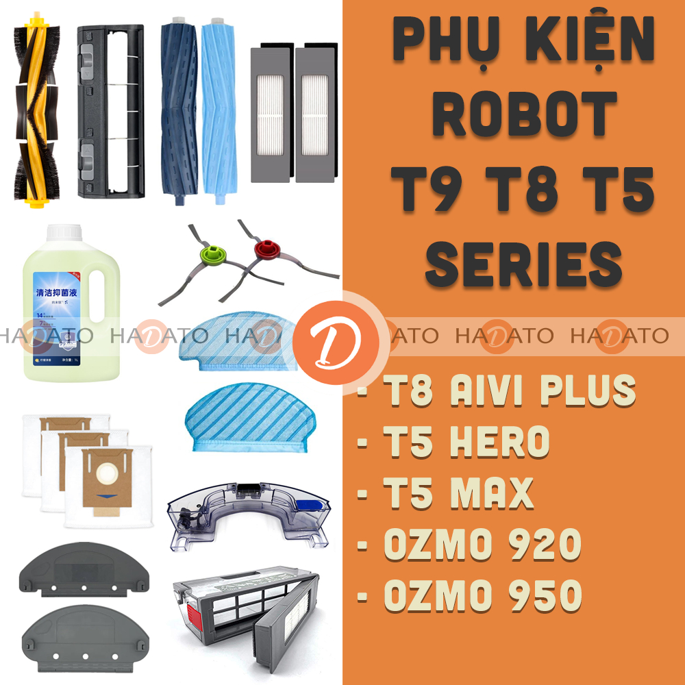 Phụ kiện robot hút bụi T9 T9 AIVI T9 MAX T5 T8 N8 N5 Ozmo 920 Ozmo 950 K950 [D1] ####