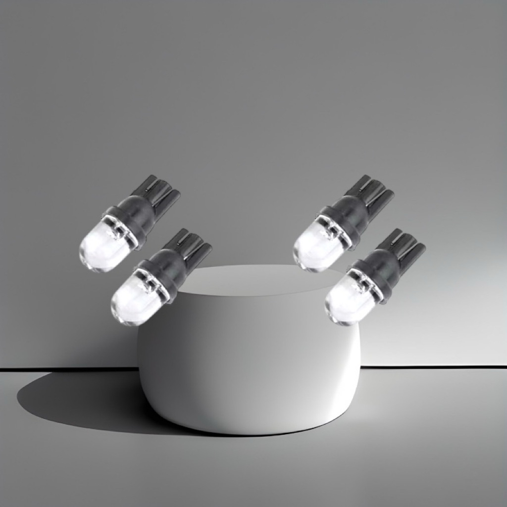Bộ 4 Bóng Xi Nhan Led 7 Màu Chân T10 Lắp Đặt Xi Nhan,Bóng Báo Số Cực Chất.
