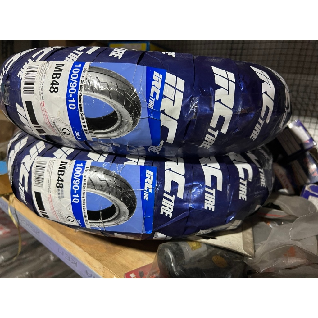 Lốp (vỏ) IRC 100/90-10 sau LEAD. Atila không dùng ruột