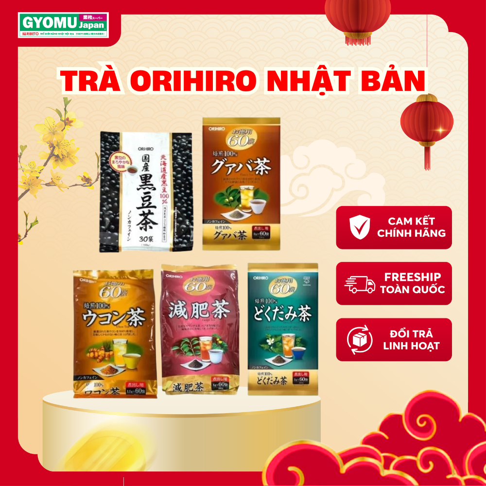 Các loại trà Orihiro Nhật Bản - Trà túi lọc Orihiro - Gyomu Japan