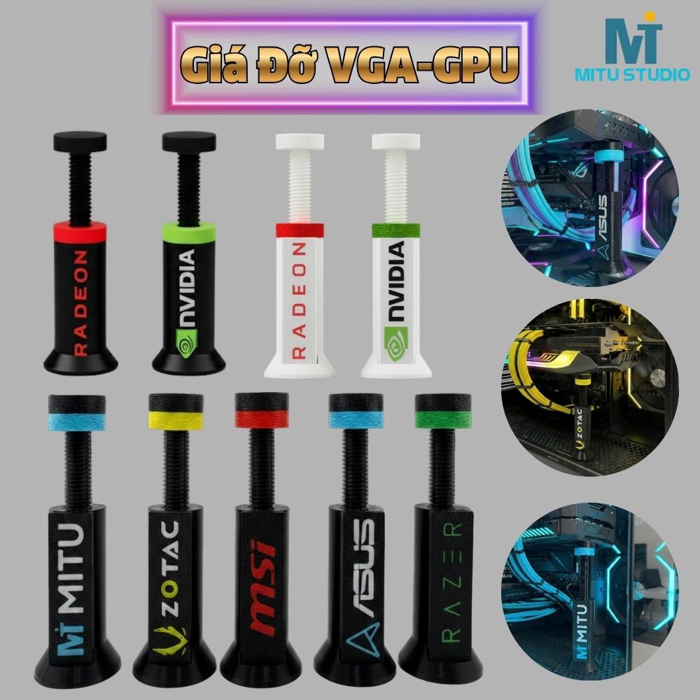 Giá Đỡ Chống Xệ VGA Nvidia và AMD card màn hình, có thể điều chỉnh chiều cao