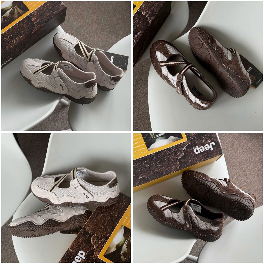 [ChinhHang] Giày Jeep The Spirit Mary Jane French Choco / Grey - P651W13085
