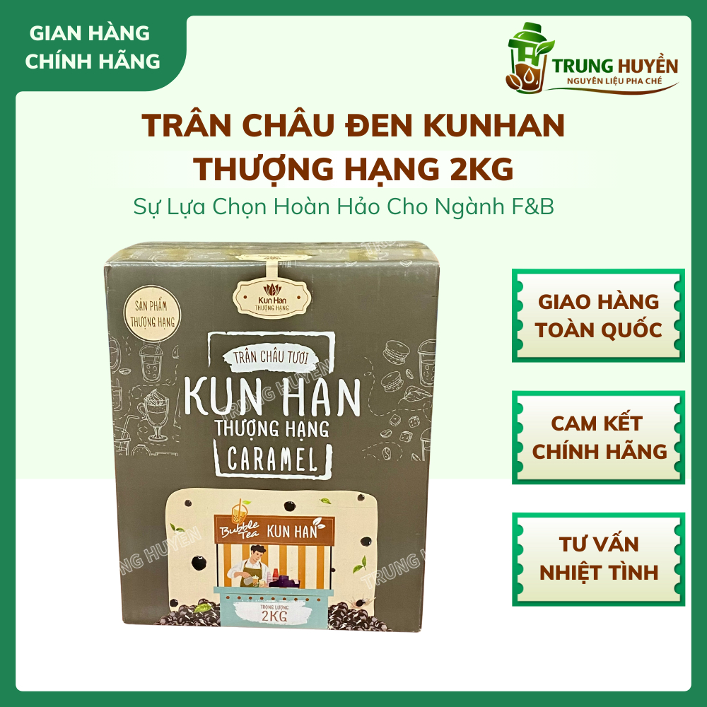 Trân châu tươi Kunhan thượng hạng caramel 2kg