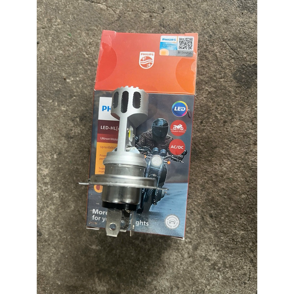Bóng LED PHILIPS chính hãng HS1 sử dụng điện bình và điện máy hộp cam 3 Chân
