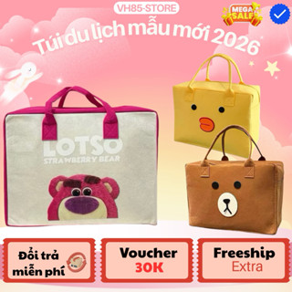 Túi Du Lịch, Túi Xách Đựng Đồ Đa Năng Đi Chơi, Đi Biển, Để Quần Áo, Cài Vali Vải Nỉ Xốp Nhiều Hoạ Tiết (40x30x20)