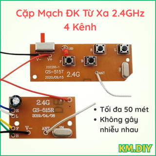 Mạch ĐK Từ Xa 4 Kênh 2.4GHz Cho Xe, Thuyền Đồ Chơi và Mô Hình Robot - Linh Kiện STEM, DIY