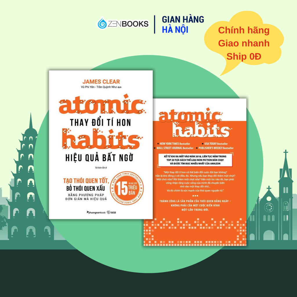 Sách - Atomic Habits - Thay Đổi Tí Hon, Hiệu Quả Bất Ngờ - James Clear