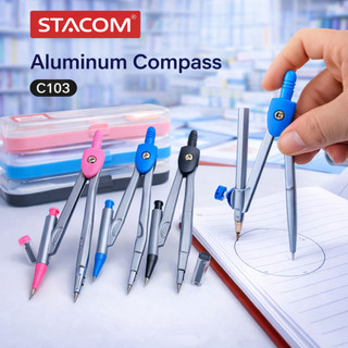 Compass bằng nhôm kèm hộp ruột chì | Stacom CS103