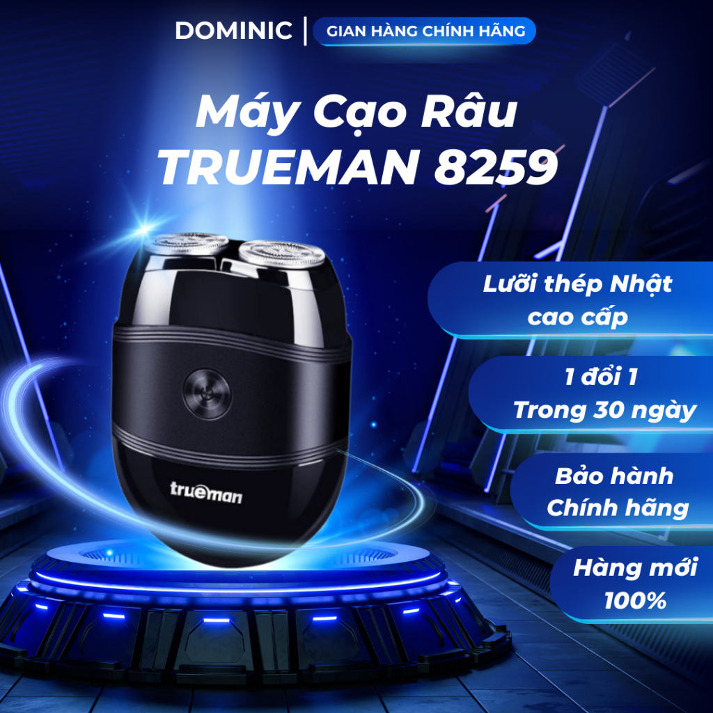 Máy cạo râu mini TRUEMAN 8259 chống nước, máy cạo râu du lịch chính hãng, sạch sát chân tóc-JMI SHOP