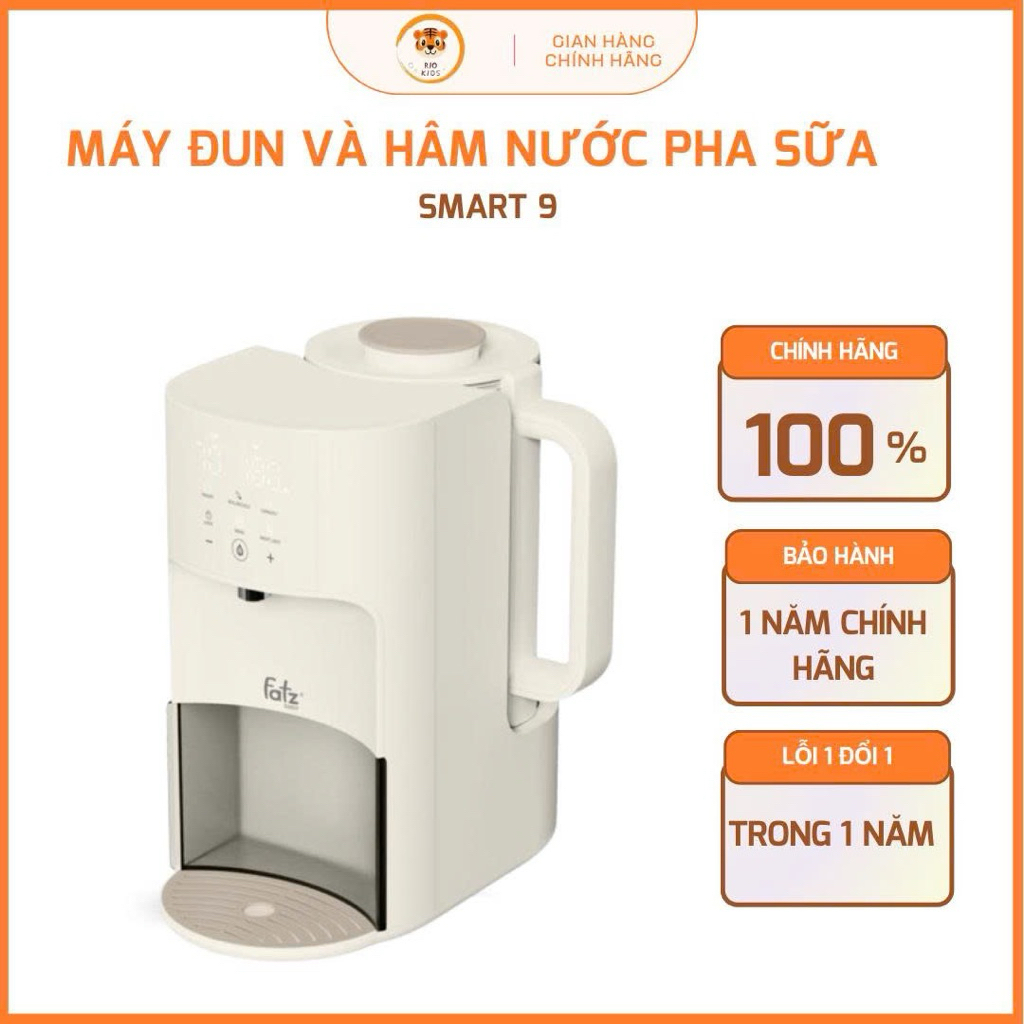Máy đun và hâm nước pha sữa thông minh tiện lợi Smart 9 Plus – FB3821KB - FATZ BABY