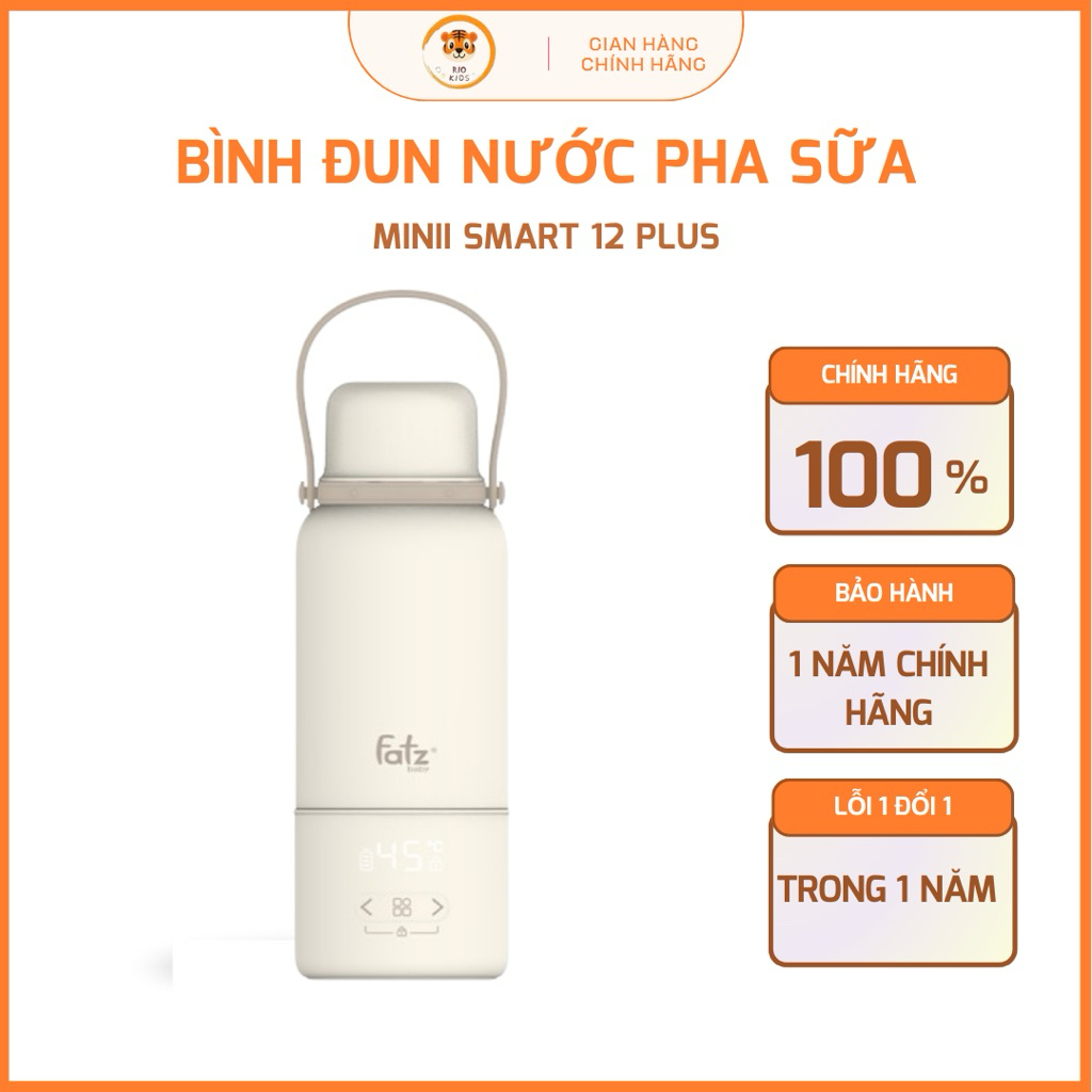 Bình đun và hâm nước pha sữa di động Mini Smart 12 Plus - Fatz Baby - FB3632FD