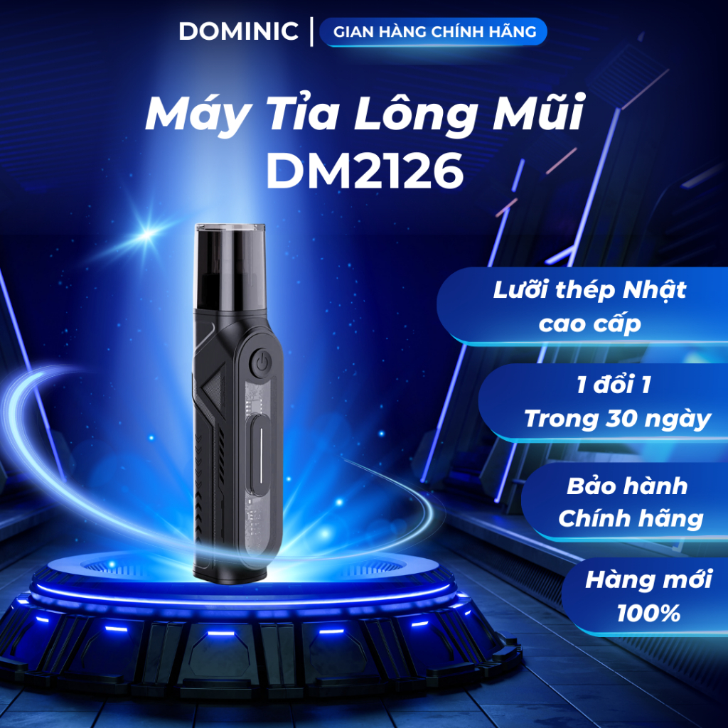 Máy cắt tỉa lông mũi DOMINIC DM2126 mini cao cấp, Hàng nhập khẩu chính hãng- JMI SHOP