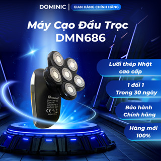 Máy cạo đầu trọc, cạo râu DOMINIC JM686, DMN686 6 lưỡi, máy cạo sạch sát chân tóc-JMI SHOP