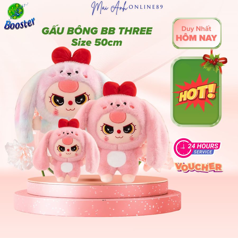 Gấu bông Baby Three size 33cm,50cm, 70cm -Gấu bông cao cấp