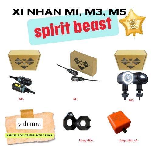 Đèn Xi Nhan Spirit Beast M1, M3,M5 Chính Hãng – Chống Nước –Yamaha Pg1, XSR155/ MT15/r15v3