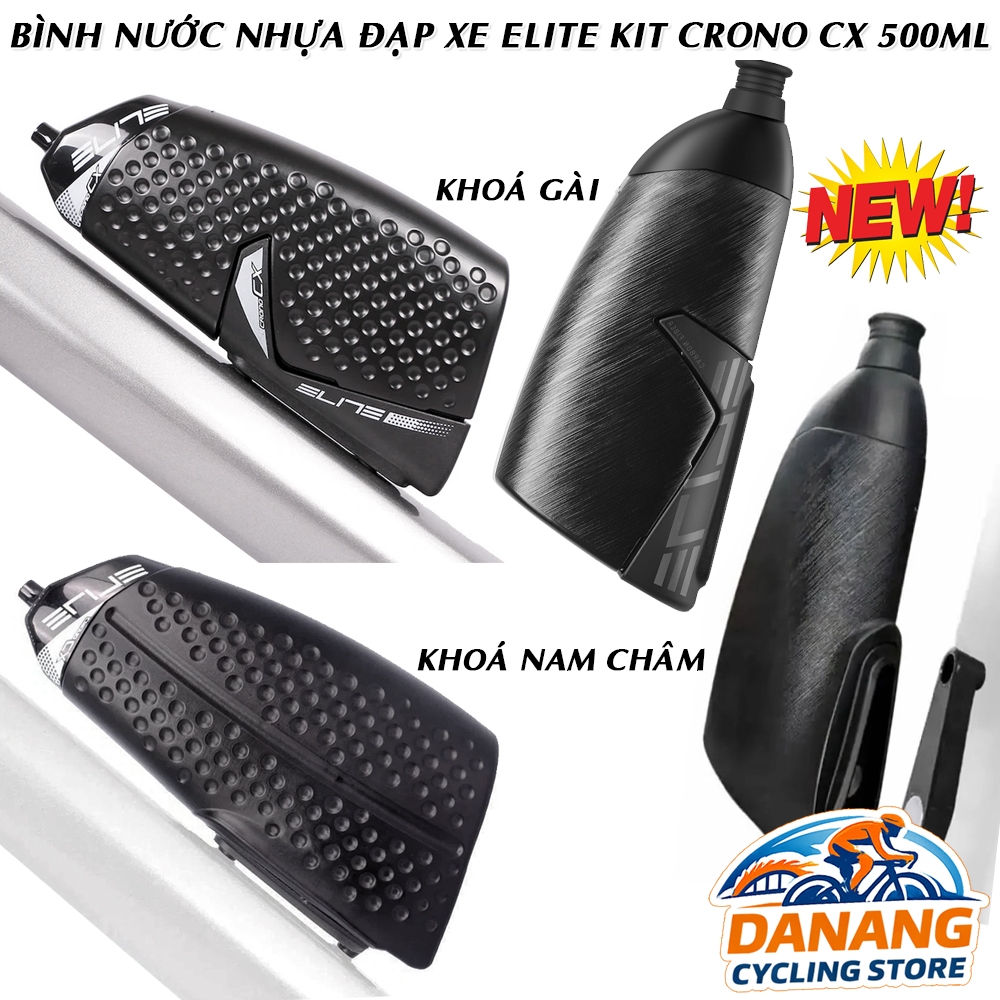 Bình Nước Xe Đạp ELITE KIT CRONO CX 500ml – Nhựa Cao Cấp, Nhẹ