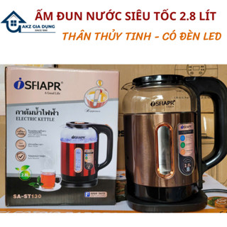 Ấm Đun Nước Siêu Tốc, Bình Siêu Tốc SFIAPRT ST130 Thủy Tinh Dung Tích 2.8 lít Tự Động Ngắt