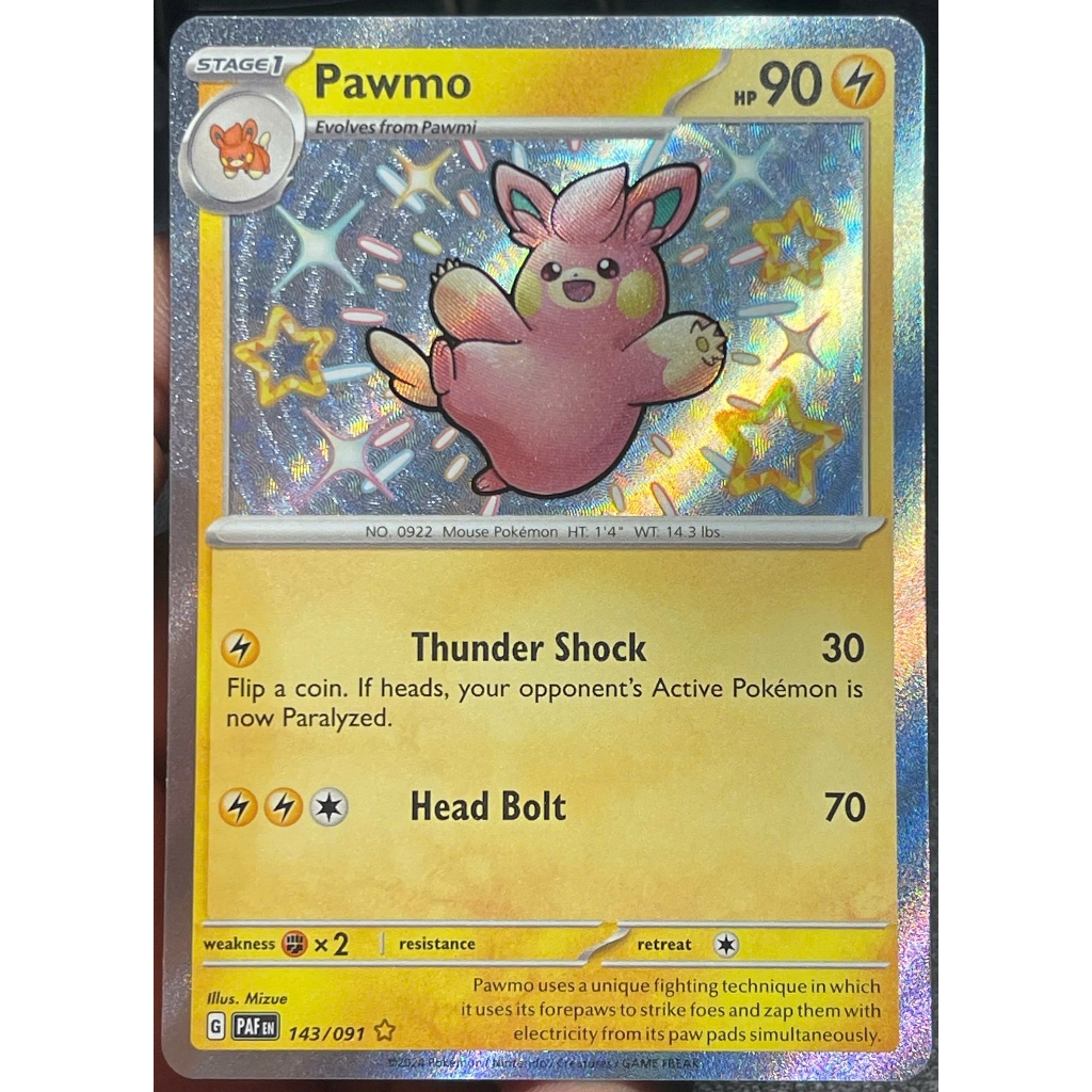 [KW2 Pokemon] [EN] Thẻ Pawmo - 143/091 - Shiny Rare