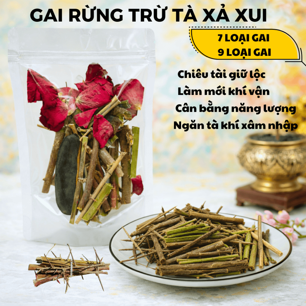 Gai trừ tà 7 loại gai 9 loại gai xông tắm xả xui gai phong thủy gai xông nhà tẩy uế gai treo xả xui 
