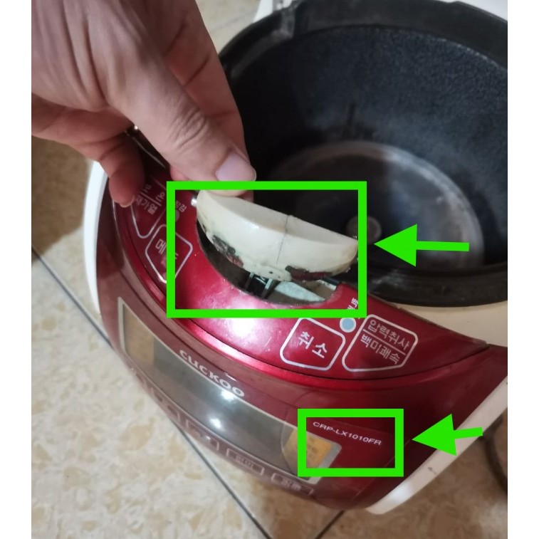 Lẫy mở - linh kiện nồi cơm điện cuckoo - gioăng nắp - lẫy gài mã nồi CRP - LX101FR