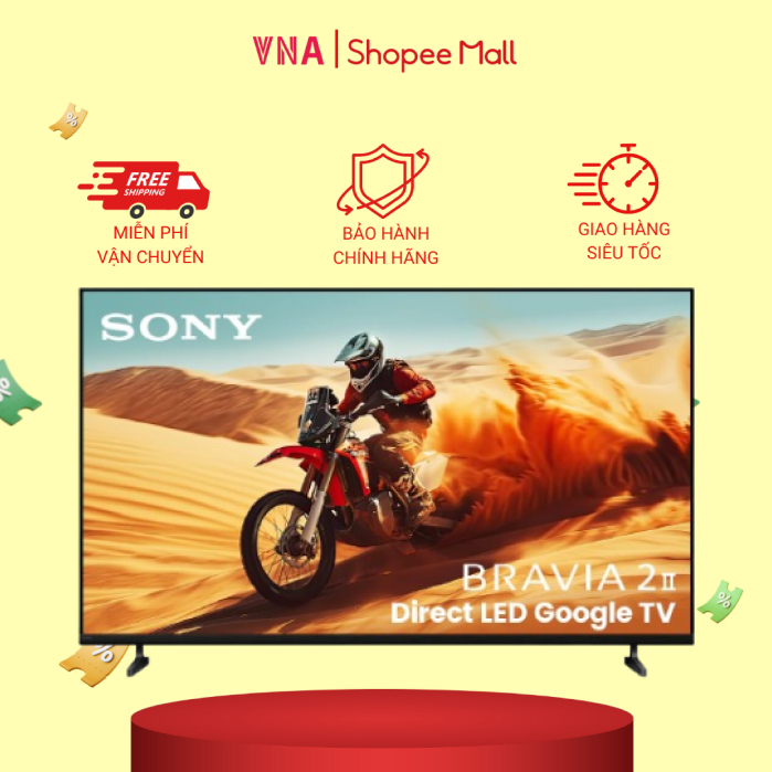 HỎA TỐC - Smart Tivi Sony BRAVIA 2 II 55 inch 4K HDR K-55S20 mẫu 2025 Mới 100% chính hãng giá rẻ