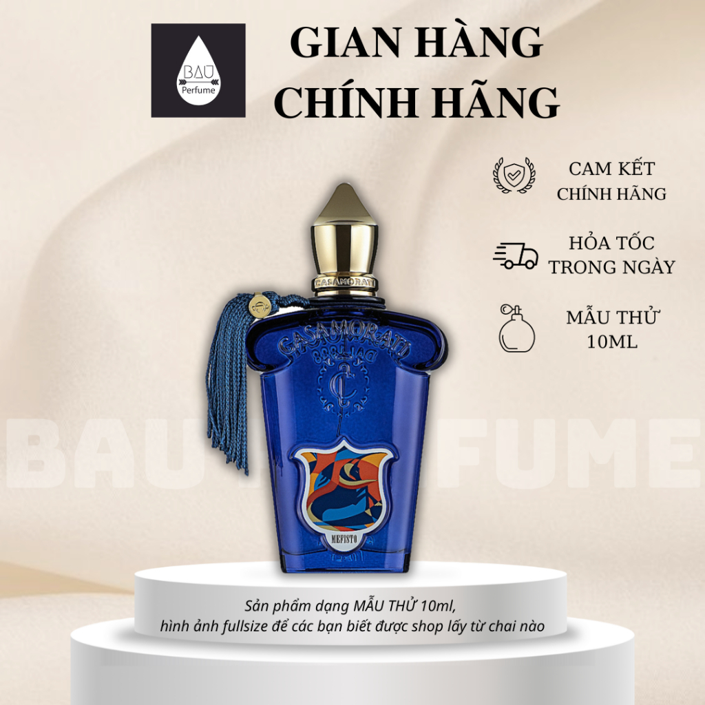 Nước hoa nam chính hãng Mefisto EDP nam tính, nhẹ nhàng, nịnh mũi
