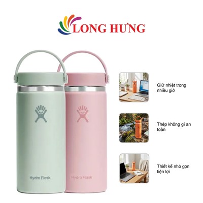 Bình nước giữ nhiệt nóng lạnh Hydro Flask Wide Flex Cap-Eqp 16 OZ/473ml - Hàng chính hãng