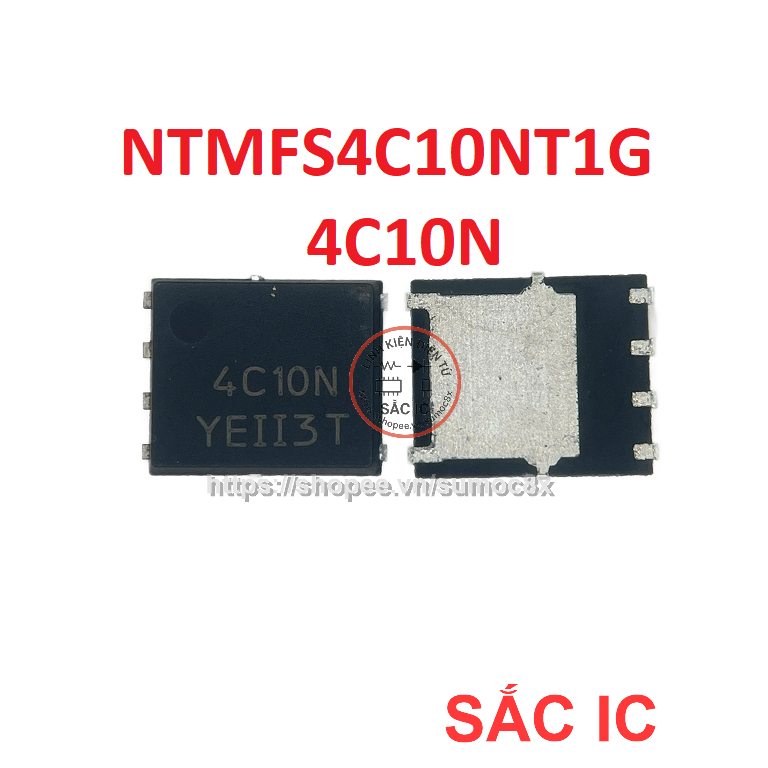 [N196] NTMFS4C10NT1G 4C10N ic nguồn trên bo mạch - Mới nguyên bản - Original NEW