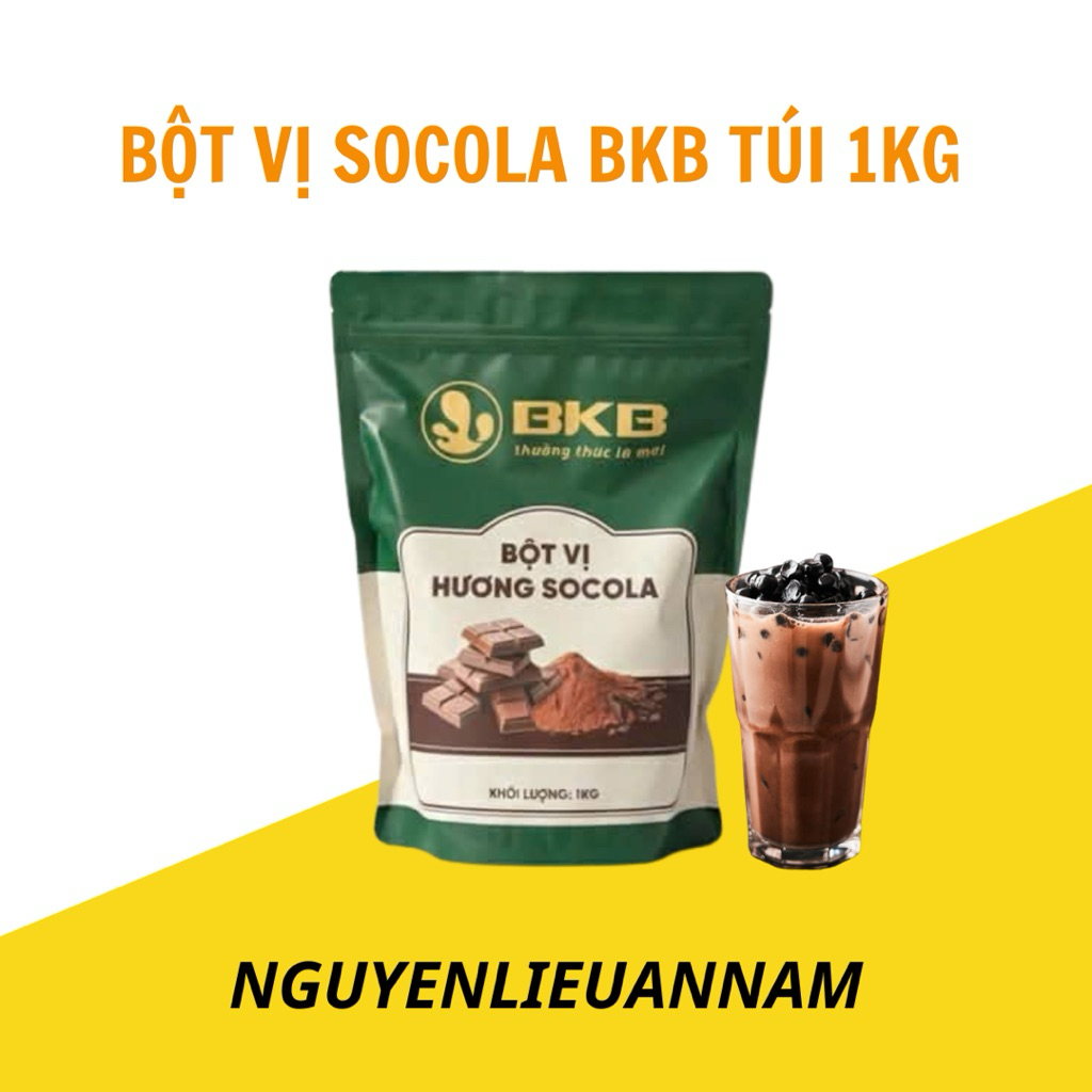 Bột vị Socola BKB túi 1kg pha trà sữa thơm ngon