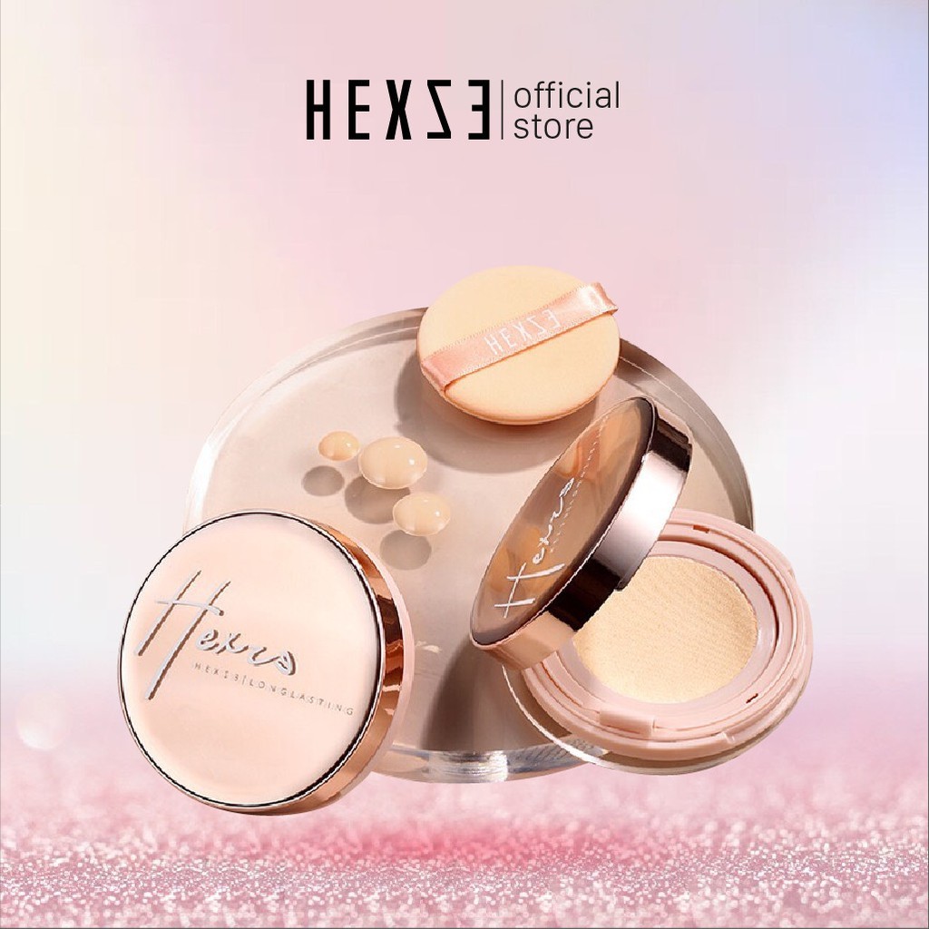 [Set 2 Lõi] Phấn Nước Hexze Lâu Trôi, Mỏng Nhẹ Brightening Longlasting Cushion Foundation 15gx2