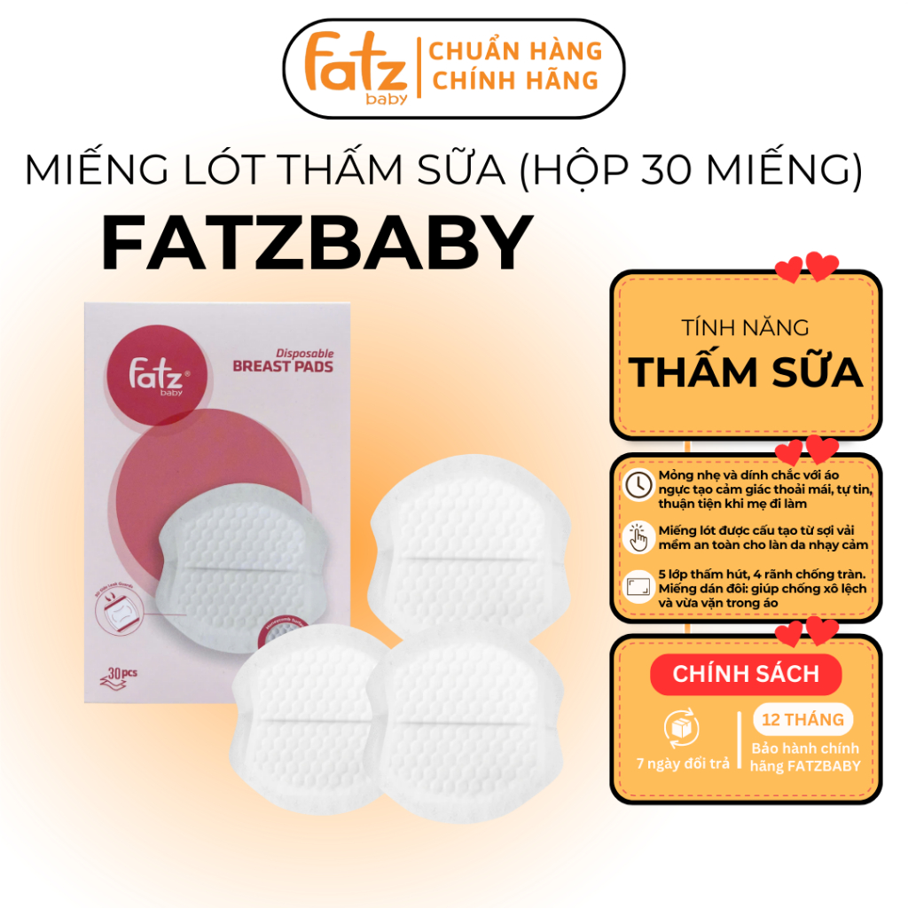 Miếng lót thấm sữa Fatz Baby FB0130CD (hộp 30 miếng)