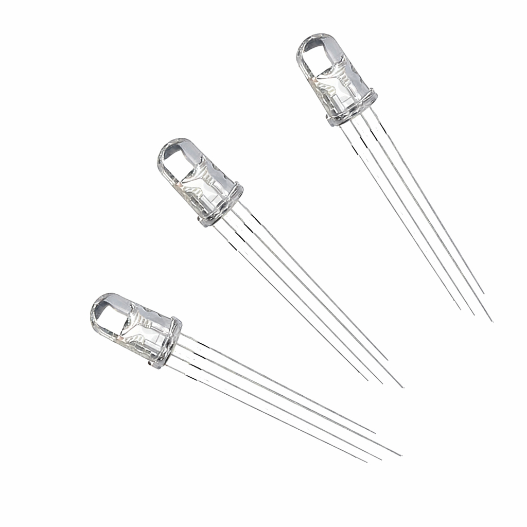 Led Phi 5 F5 đổi màu (4 chân) combo 25 bóng