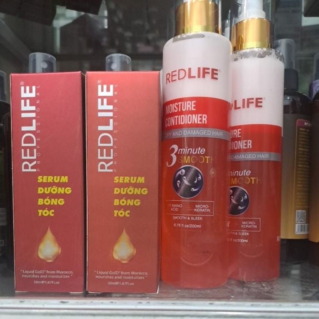 Serum dưỡng bóng tóc, xịt dưỡng phục hổi redlife