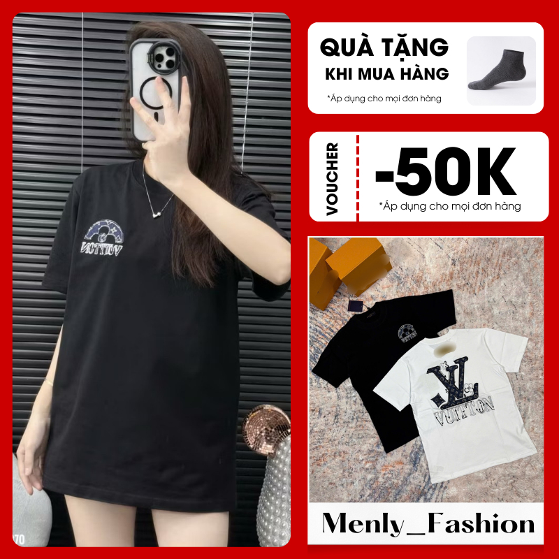 Áo Thun Nam Nữ Form Rộng Tay Lỡ Lei Vei Thêu Chữ 2 Mặt Siêu Đẹp - Áo Thun Nam Nữ Cao Cấp Hot Trend