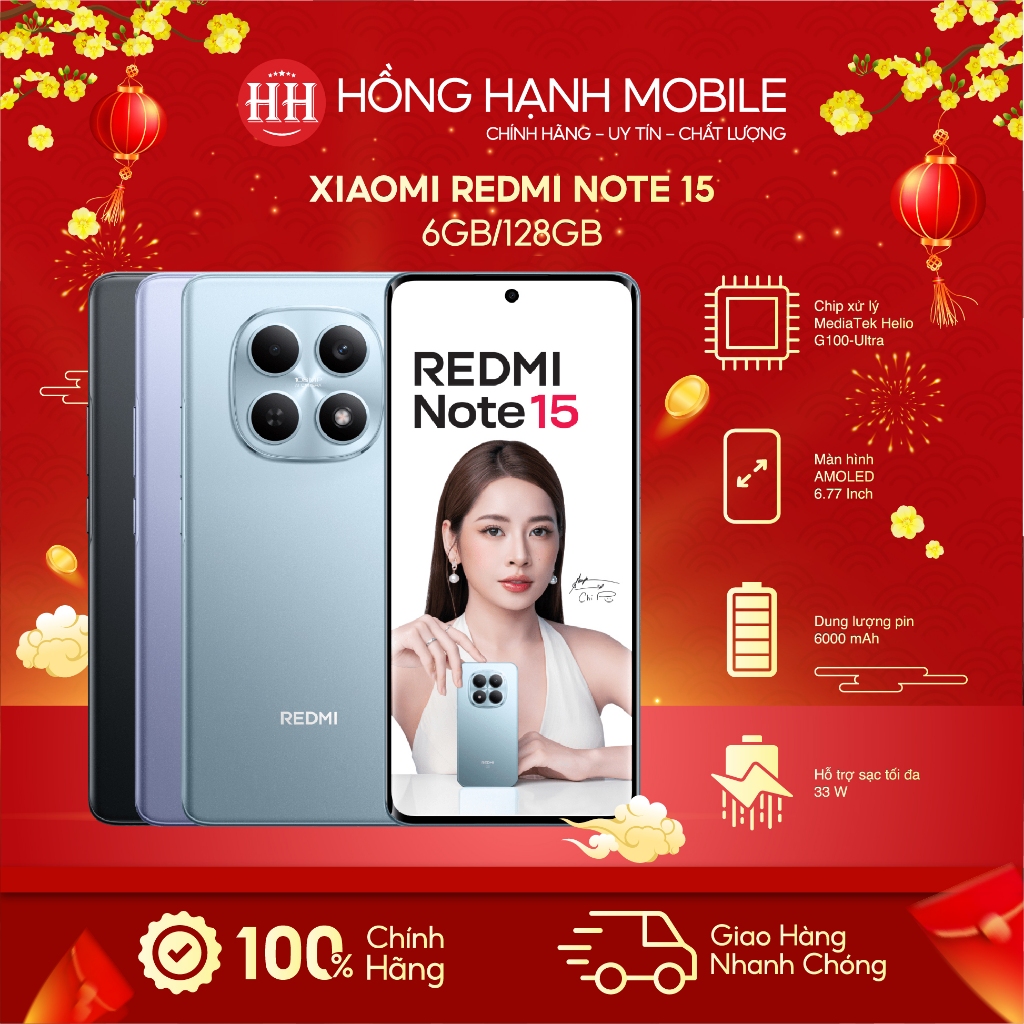 Điện Thoại Xiaomi Redmi Note 15 6GB/128GB - Hàng Chính Hãng | BigBuy360 - bigbuy360.vn