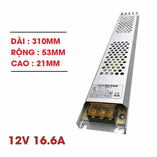 Nguồn siêu mỏng 12v 16,6A 200w chất lượng