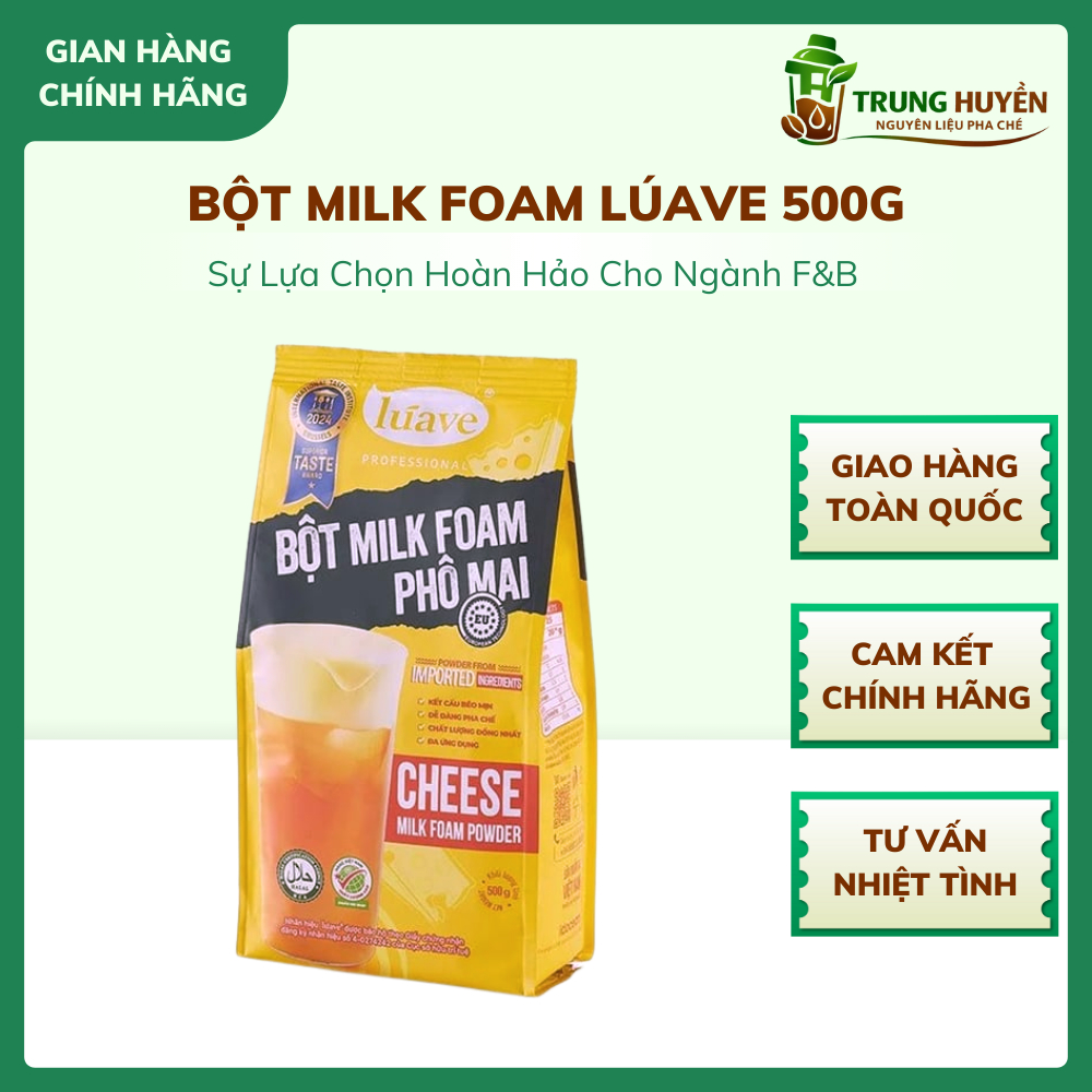 Bột milkfoam Luave vị phomai 500gr