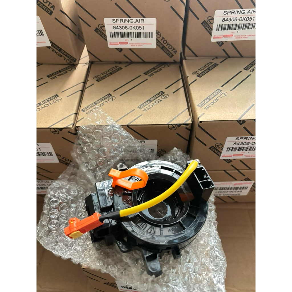 Cáp còi Toyota Innova, Fortuner, Hilux (2006-2015) - Mã 84306-0K051 - Cáp túi khí cao cấp, xóa lỗi đ