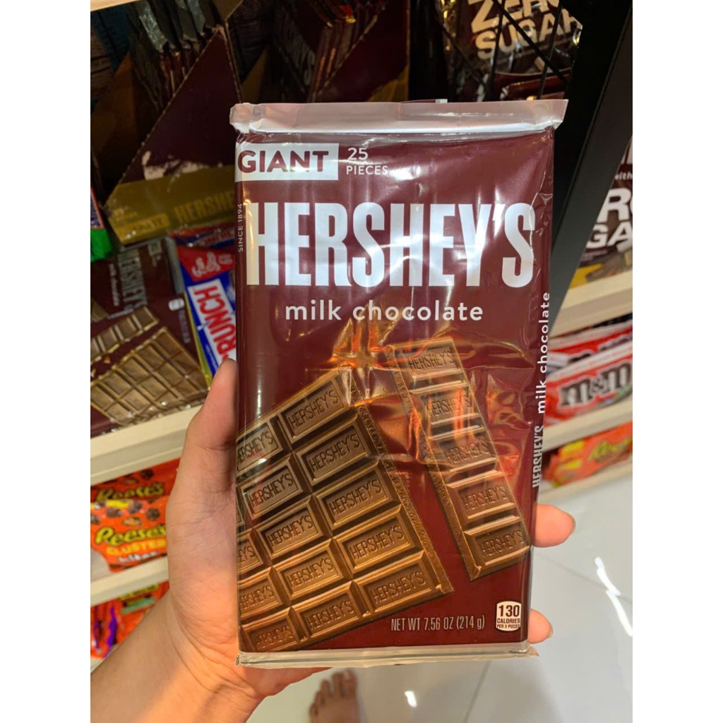 SOCOLA SỮA/ ĐẮNG/ HẠNH NHÂN CỦA MỸ HERSHEY'S GIANT 25 PIECES/ 16 PIECES