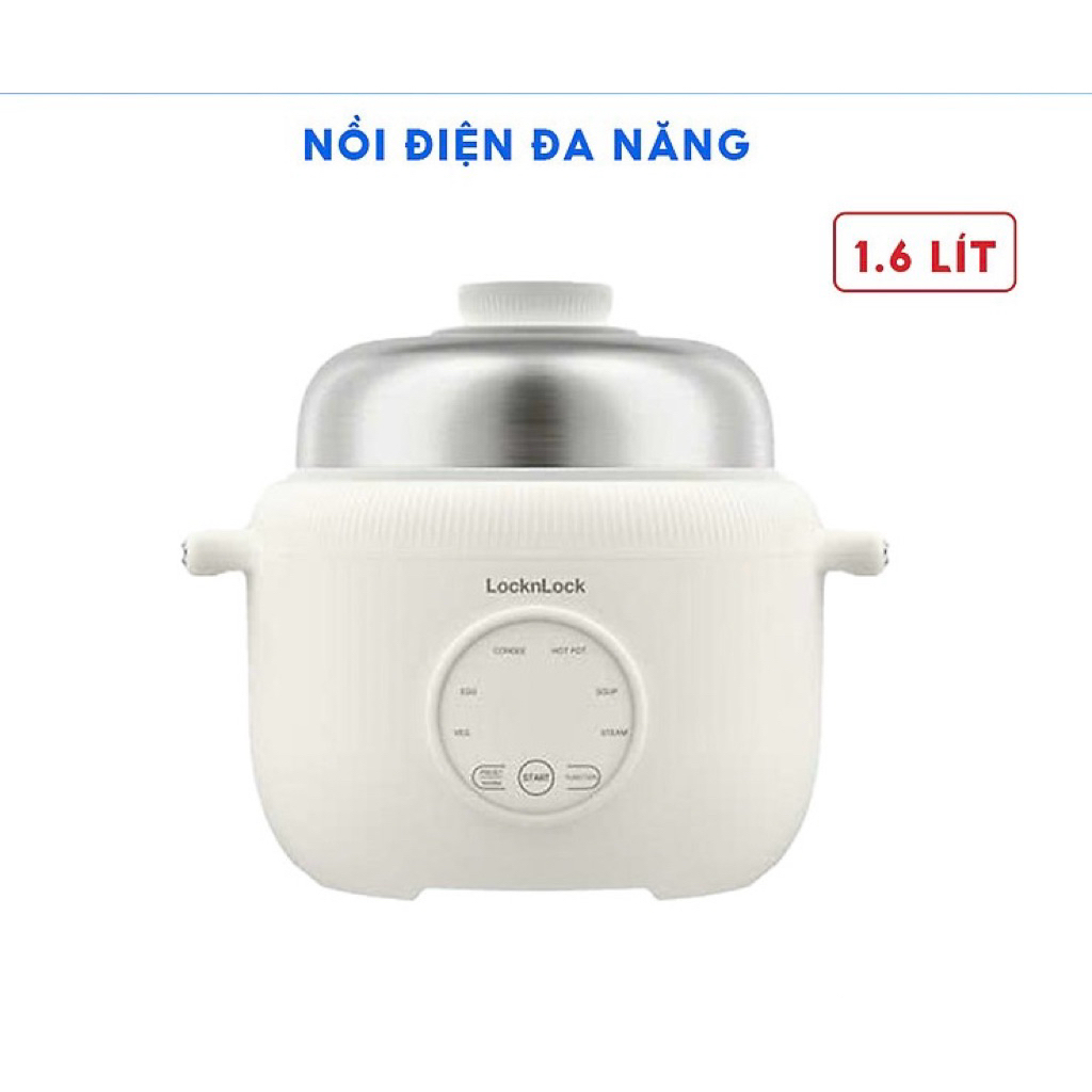 Nồi điện đa năng LocknLock Digital multipot 1.6L- Màu ngà - EJP186IVY