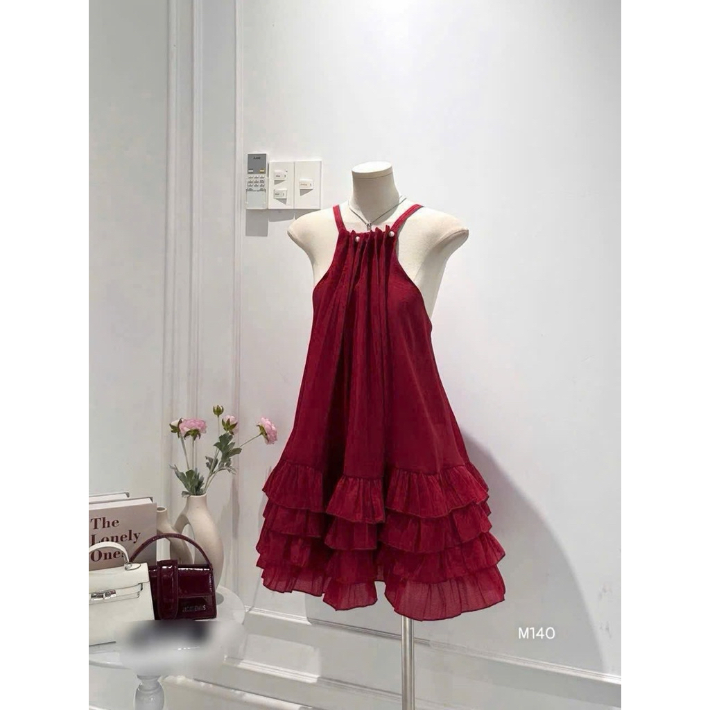 🌟Đầm Đỏ Babaydoll Freesize 🌟🌟