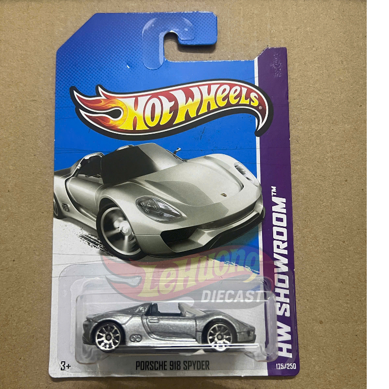 LeHuong Diecast - Xe Hot Wheels Porsche 918 Spyder (Silver Old Card)