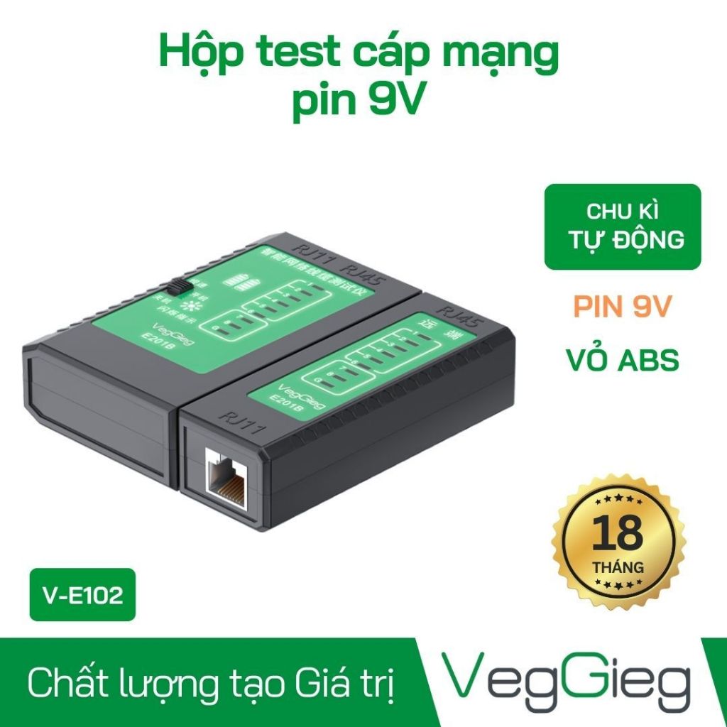 Bộ Test Mạng VegGieg V-E102; 12T