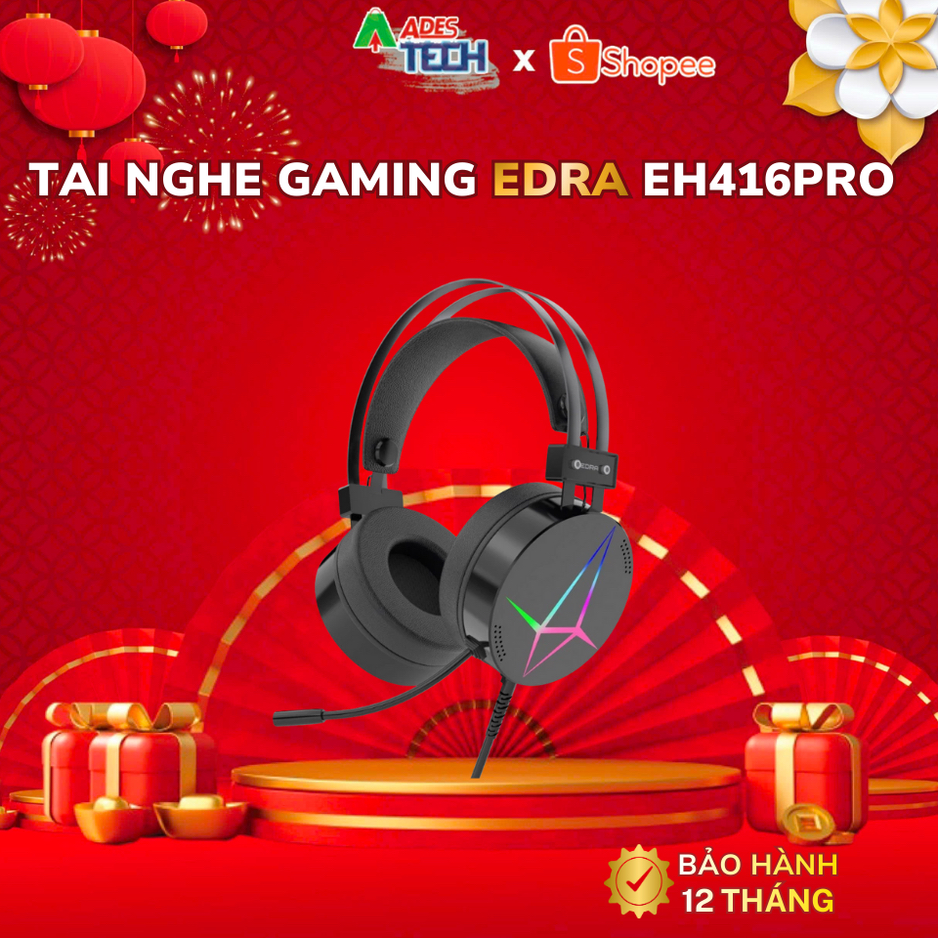 ✔️ Tai Nghe Gaming EDRA EH416 PRO ✔️Chính Hãng ✔️Jack USB ✔️LED RGB ✔️BH 12 Tháng