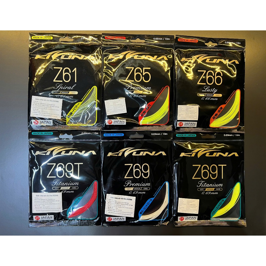 Dây Cước Căng Vợt Kizuna Z69, Z69T, Z61,Z66,Z65, Z58 Chính Hãng Cao Cấp Trợ Lực